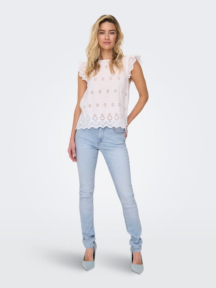 Onlblush Mid Skinny Dnm Tai006 - Lichtblauw