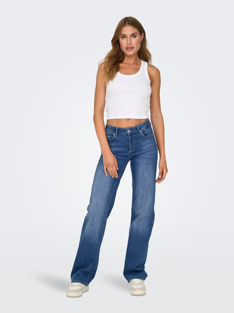 Onlblush Mid Straight Dnm Rea12187 - Blue Denim