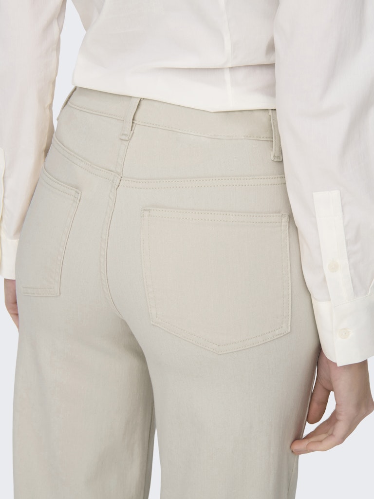 Onlmadison Blush Hw Wide Dnm Cro No - Ecru