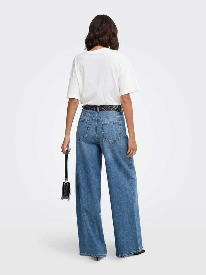 Jdyvera Hw X-wid Scarf Jeans Mb Dnm - Blue Denim