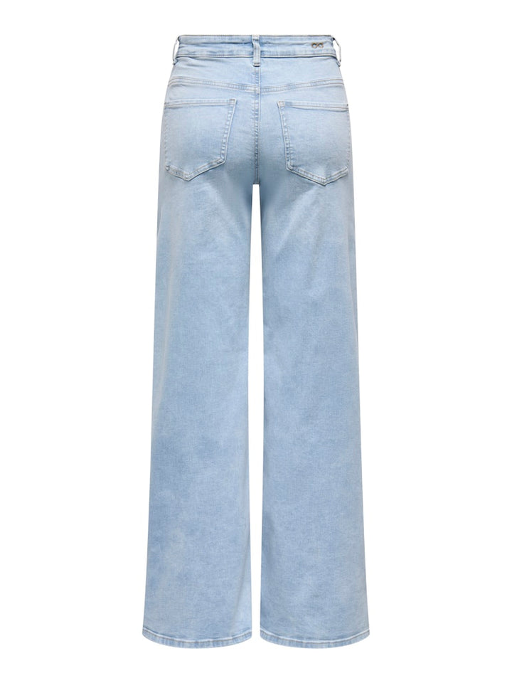 Jdyfelina-fina Hw Wide Jns Lbd Dnm Noos - Blue Denim