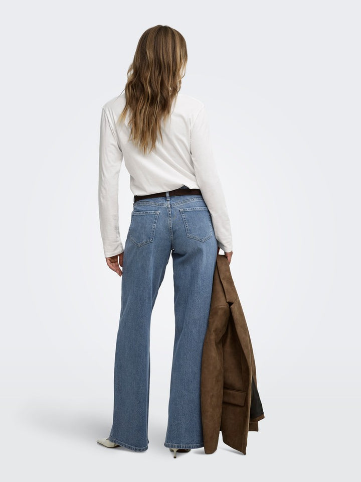 Jdyruby Mw Wide Mbg001 105 Dnm Noos - Blue Denim