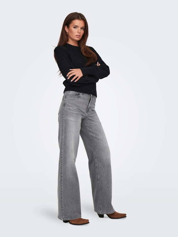 Onlmadison Blush Hw Dnm Rea0938 - Grey Denim