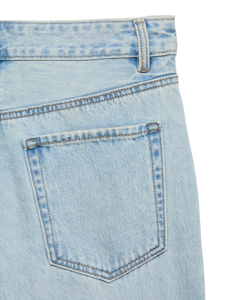 Vmbillie Hr Barrel Ank Jeans Mix Ga Noos - Blue Denim