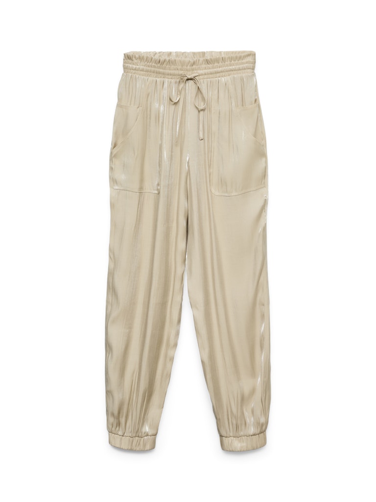 Vmmarys Liva Hw Pants Wvn Lcs - Zand