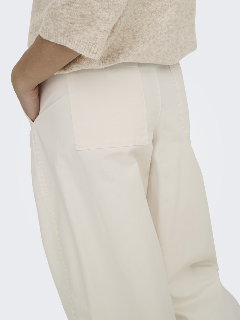 Jdyselma Hw Barrel Pants - Beige