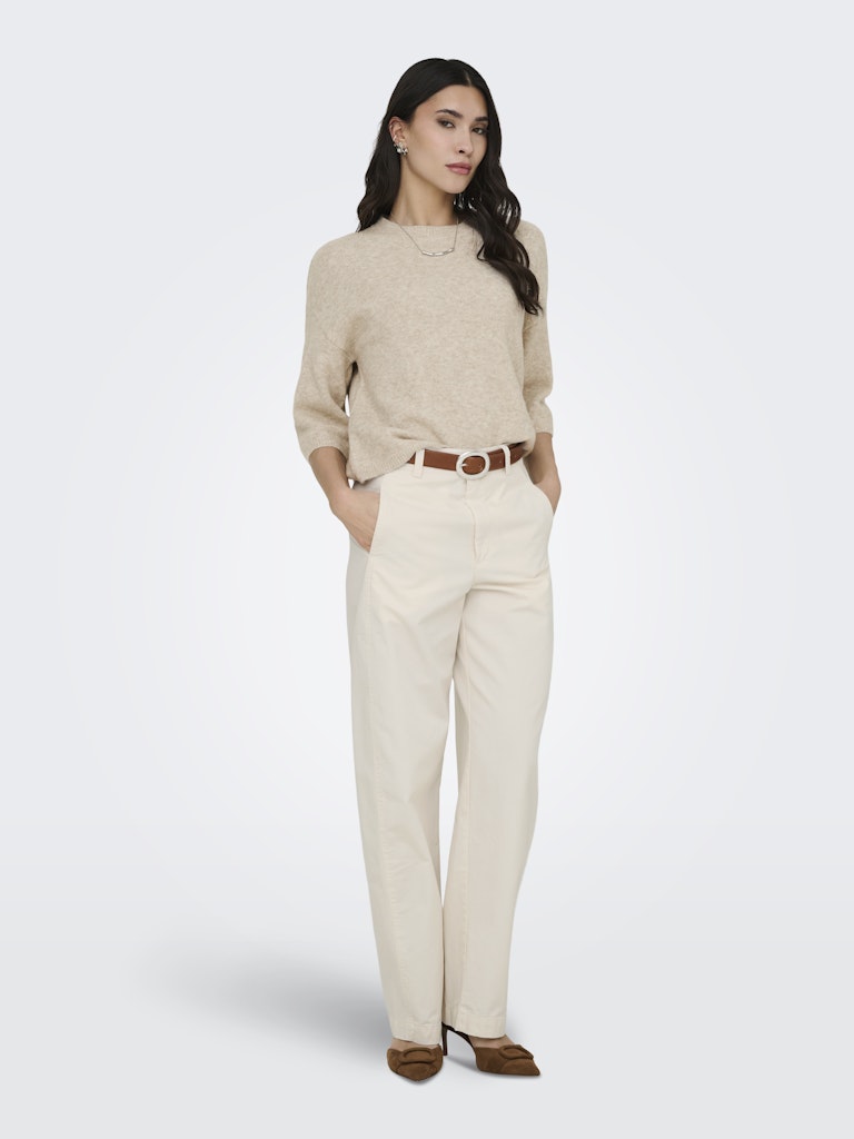 Jdyselma Hw Barrel Pants - Beige