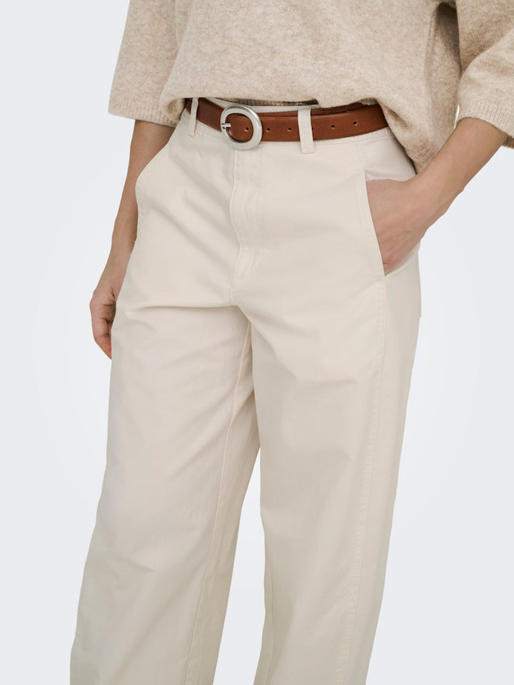 Jdyselma Hw Barrel Pants - Beige