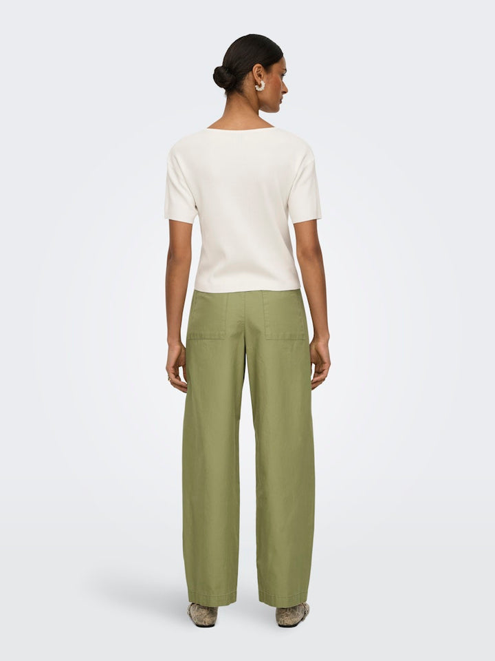 Jdyselma Hw Barrel Pants - Army