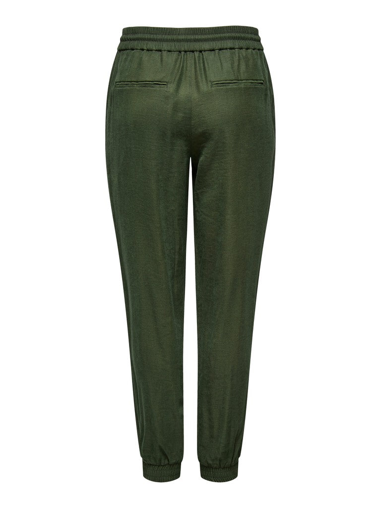 Onlkelda-emery Mw Pull-up Pants Pnt - Donkergroen