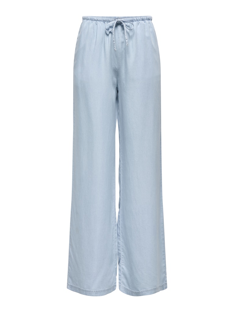 Onlcharis Life Pull Up Tie Pants Wvn Cc - Blue Denim