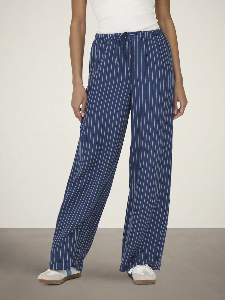 Jdypower Mw Wide Pant Wvn Noos - Blauw Dessin