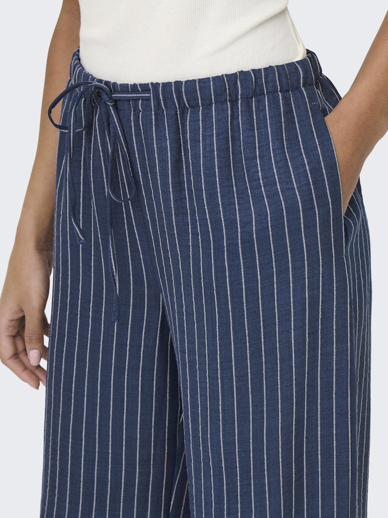 Jdypower Mw Wide Pant Wvn Noos - Blauw Dessin