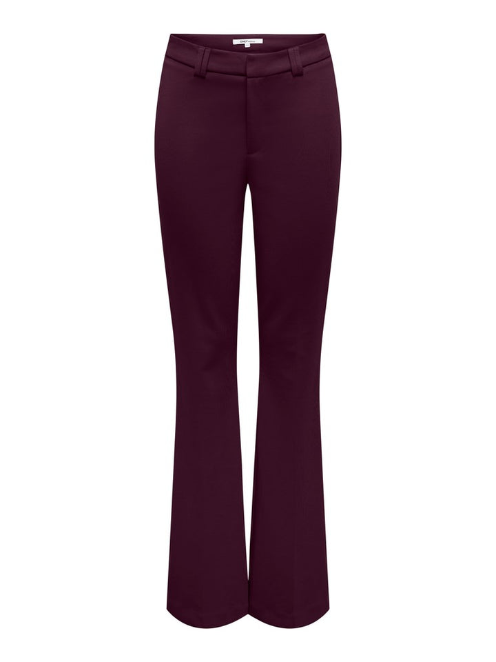 Onlpeach Mw Flared Pant Tlr Noos - Bordeaux