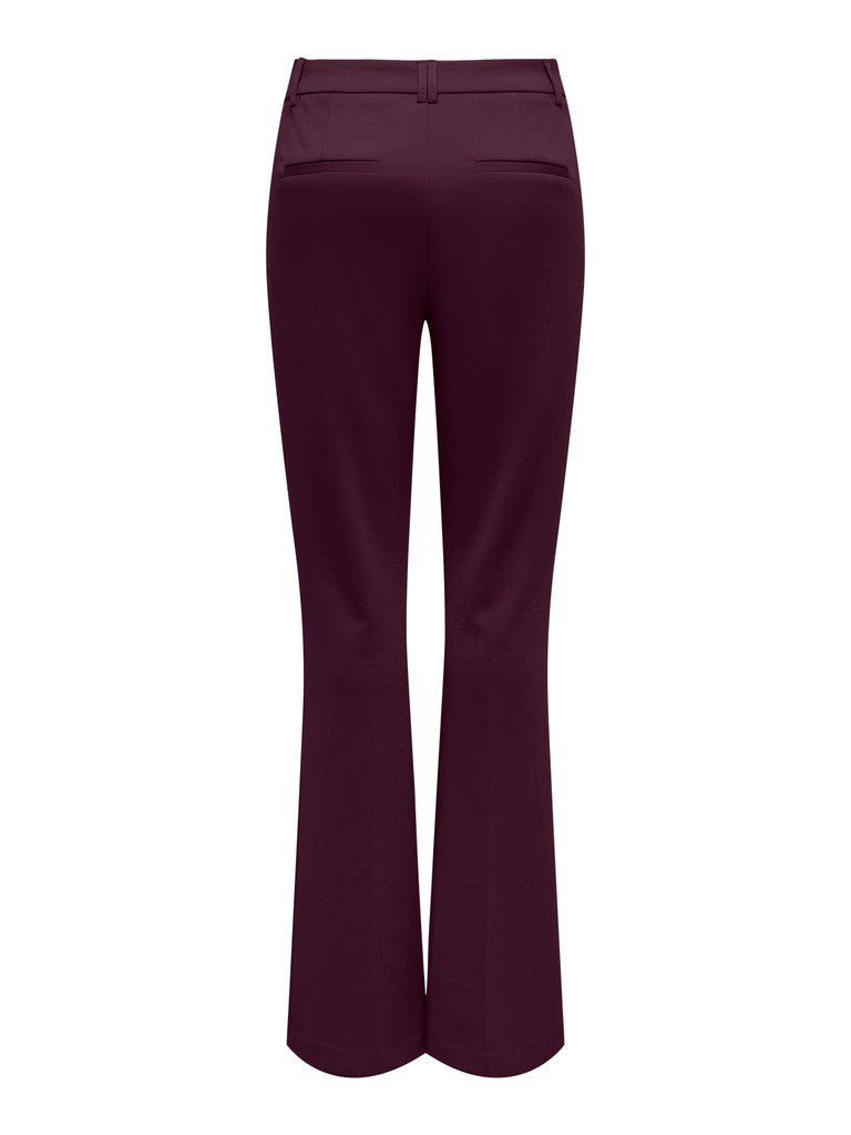 Onlpeach Mw Flared Pant Tlr Noos - Bordeaux