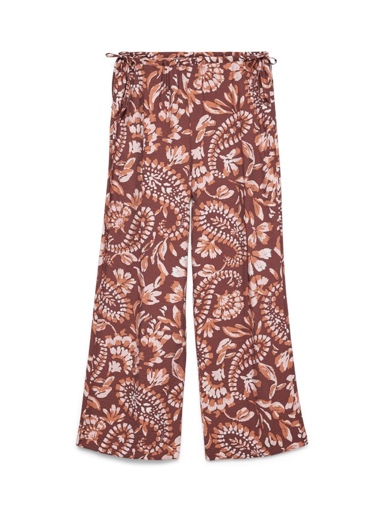 Vmnellie Carla Hw Pants Wvn Ga - Rood Dessin
