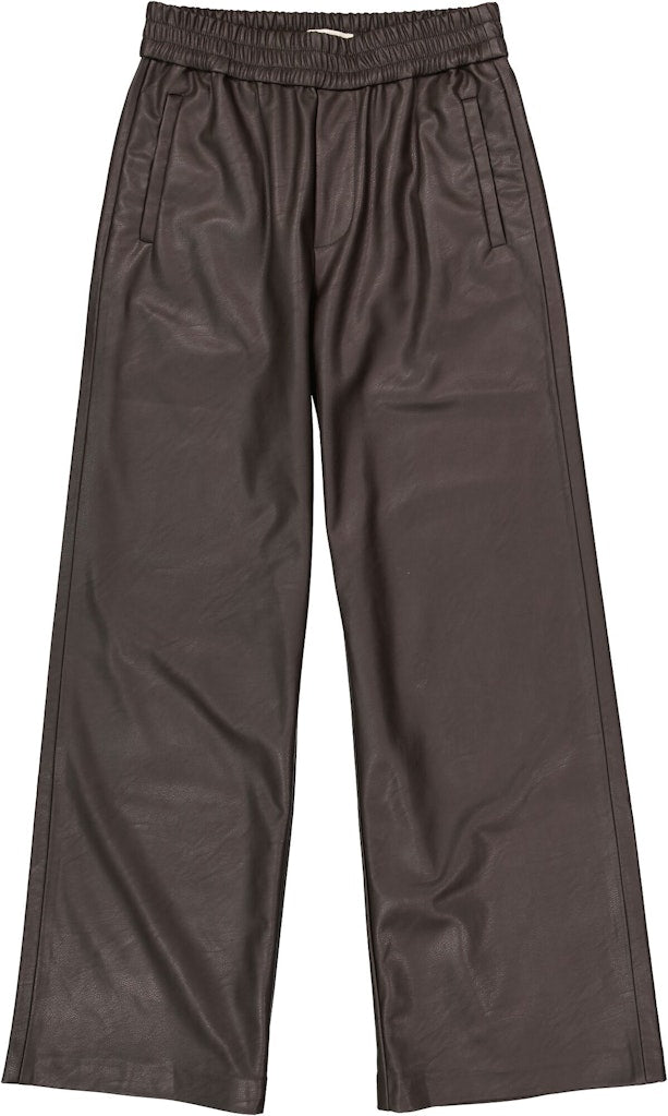 Pu Wide Leg Pant - Bruin