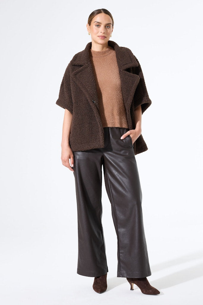 Pu Wide Leg Pant - Bruin