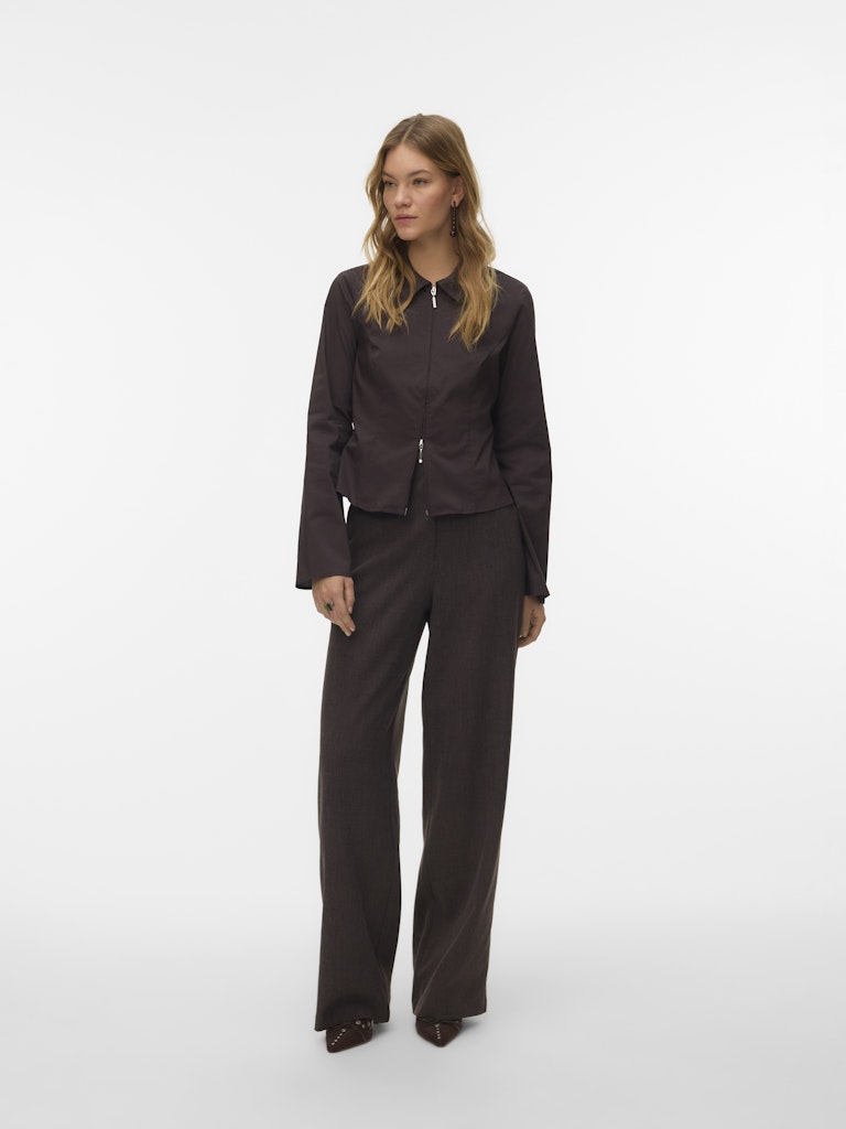 Vmbestie Hw Wide Pant Noos - Bruin