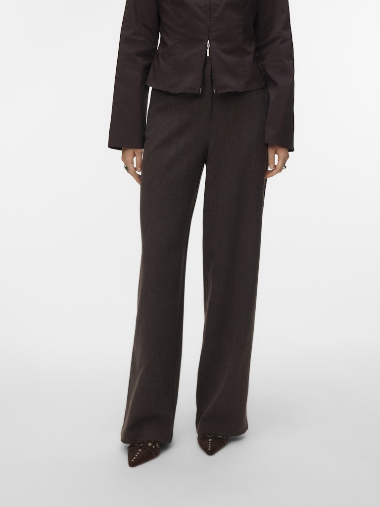 Vmbestie Hw Wide Pant Noos - Bruin