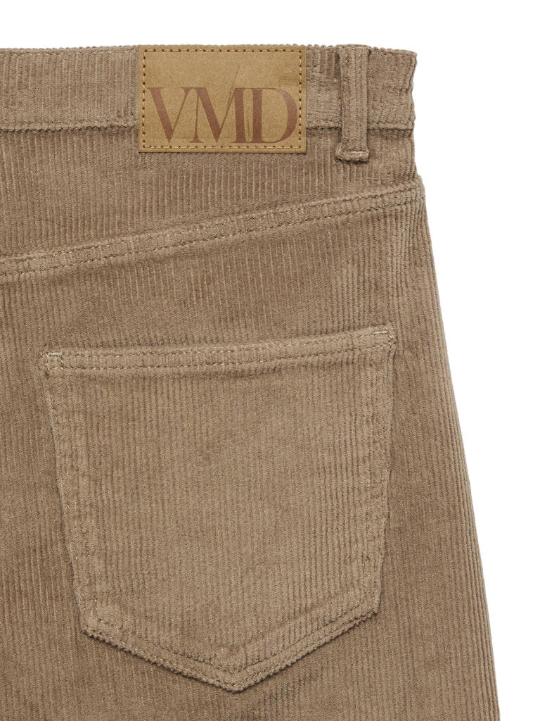 Vmtessa Hr Wide Corduroy Pants Noos - Licht Bruin