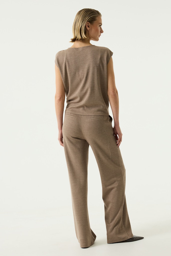 Garcia Lange Taupe Kleur Broek - Taupe
