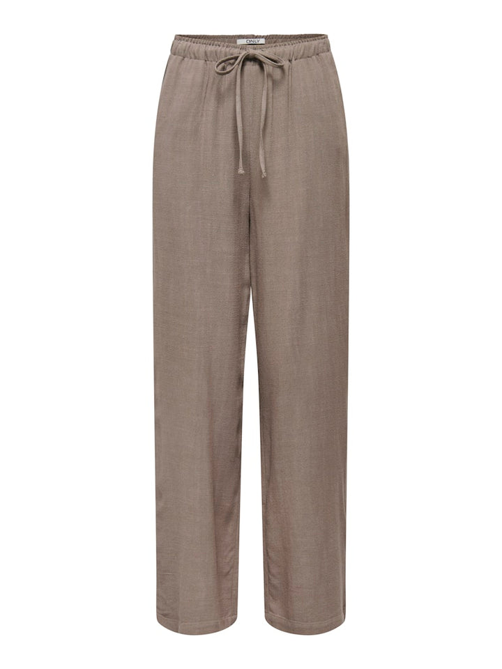 Onlsiesta Mw Pull-up Linen Bl Pnt Noos - Taupe