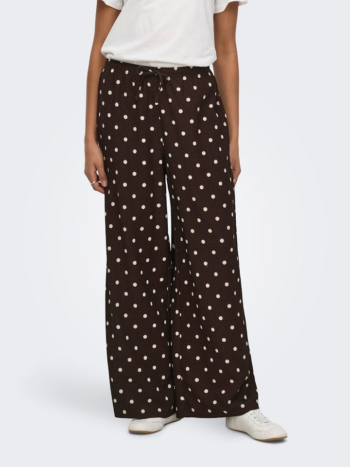Jdydebbie New Loose Pant Jrs Dia - Bruin Dessin