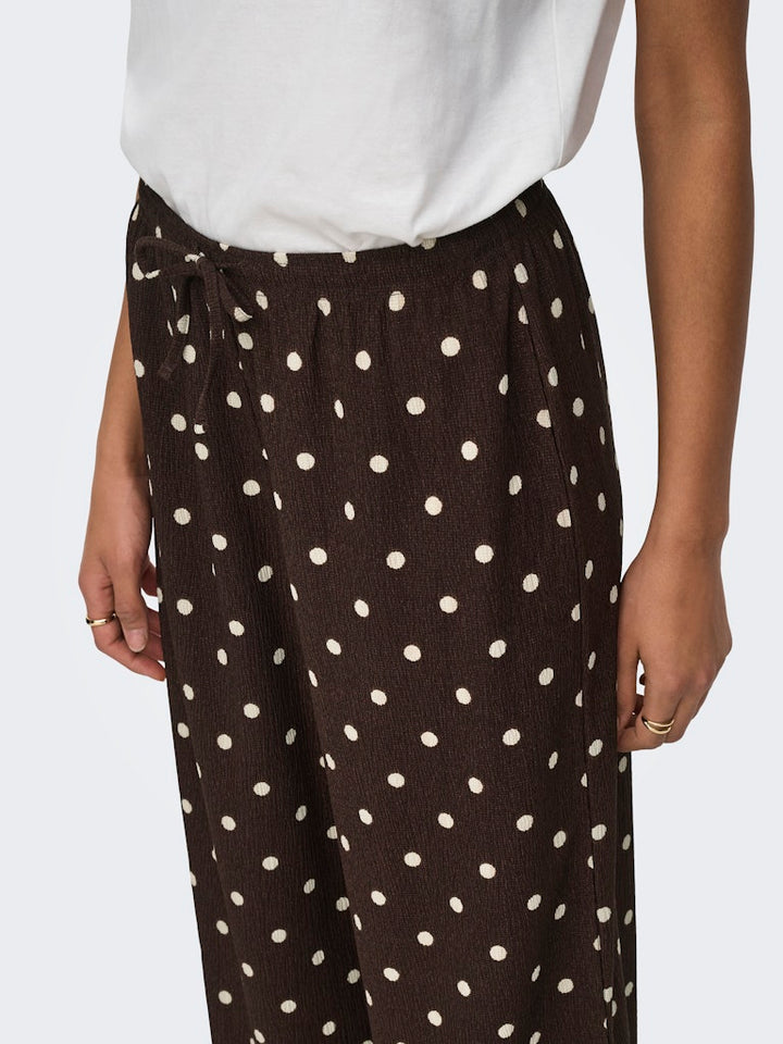 Jdydebbie New Loose Pant Jrs Dia - Bruin Dessin