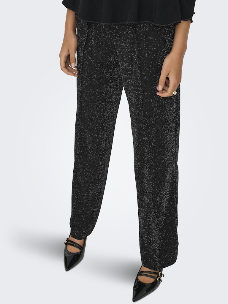 Onlpoptrash-suki Alya Life Glitter Pnt - Zwart