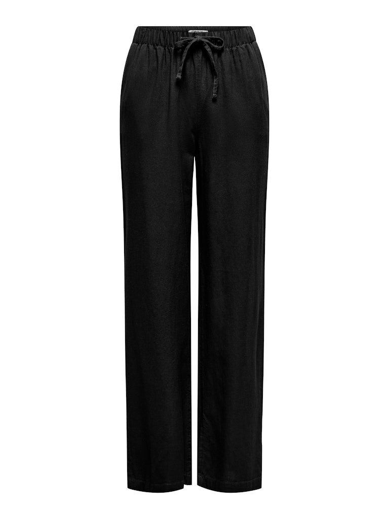Onlgoa Mw Linen Bl Pull-up Pant Cc Pnt - Zwart