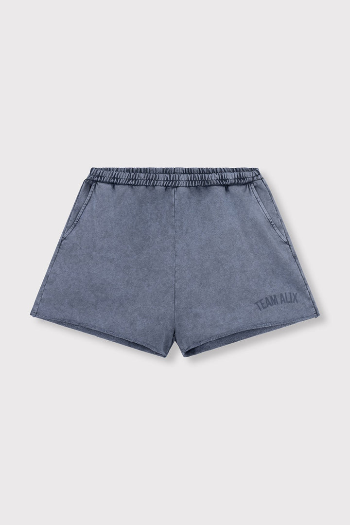 Team Alix Sweat Short - Petrol Blauw