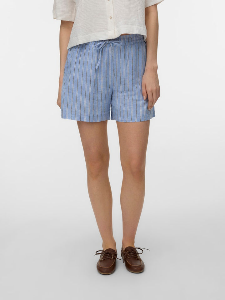 Vmlinn Shorts Wvn Noos - Blauw Dessin