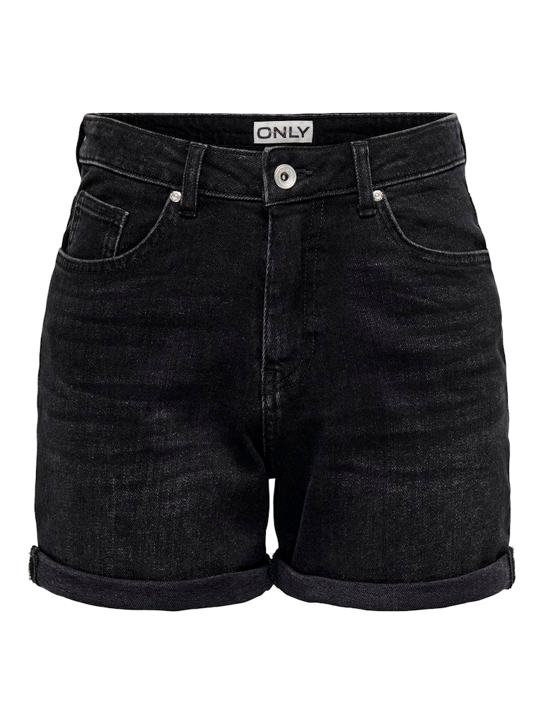 Onljosephine Stretch Shorts Dnm Azg Noos - Zwart