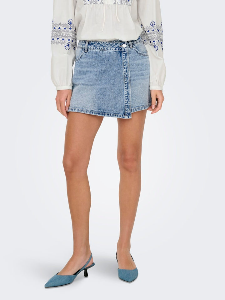 Jdybella Mw Skort Dnm - Blue Denim