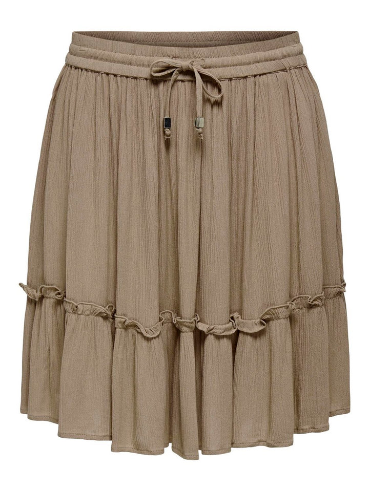 Onlibiza Life  Short Skirt Wvn Noos - Taupe