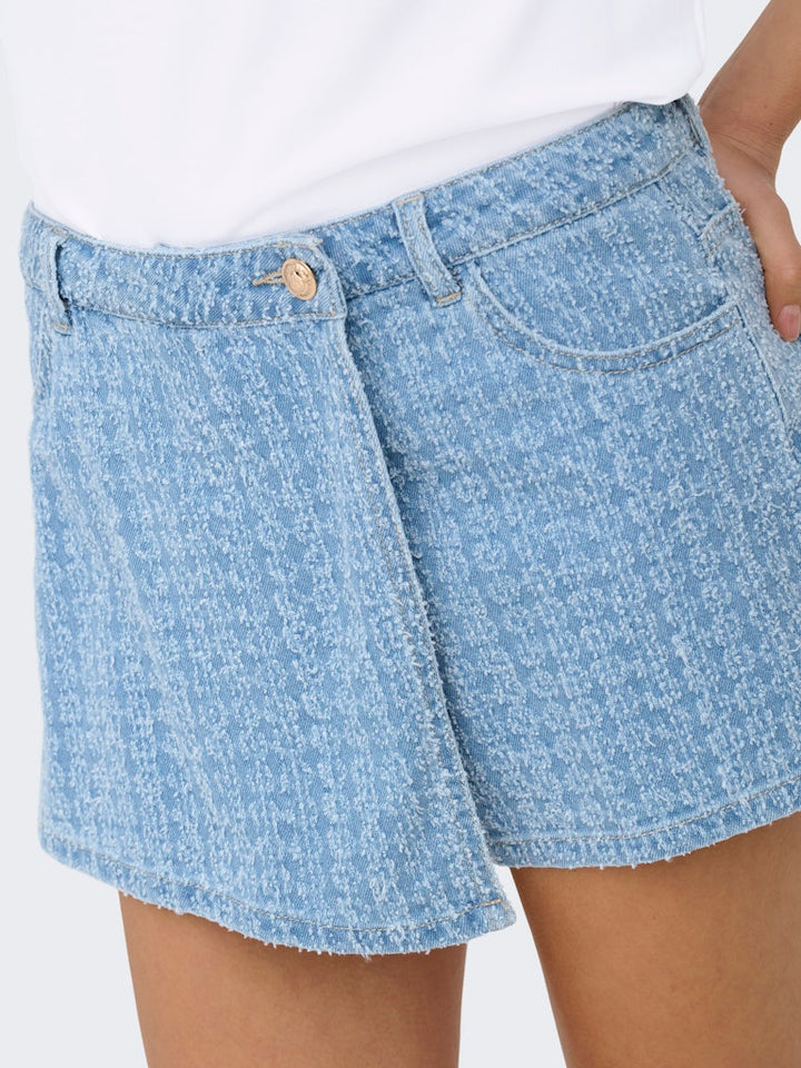 Onltexas Boucle Reg Dnm Skort Bj - Lichtblauw