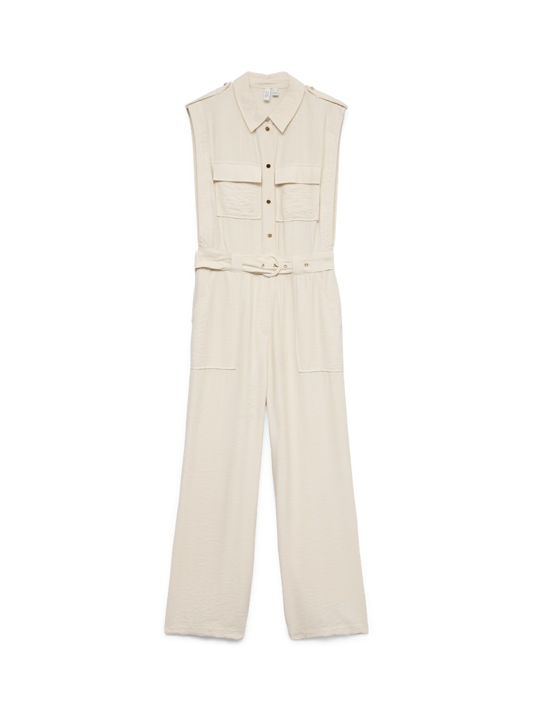 Vmkamaya S/l Jumpsuit Wvn Btq - Beige