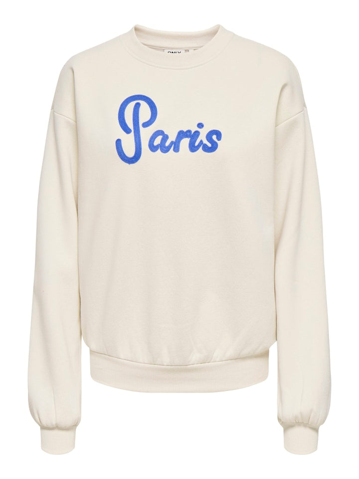 Onlfie L/s Print Box Swt - Beige