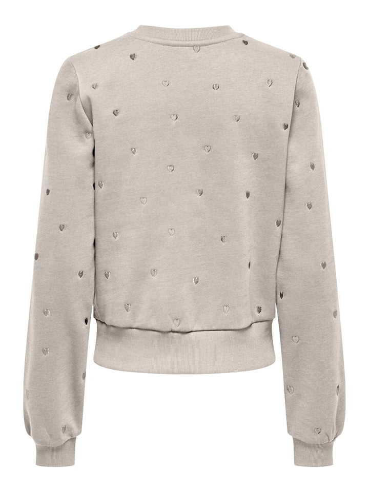 Onlatika L/s O-neck Glitter Emb. Box Swt - Kit