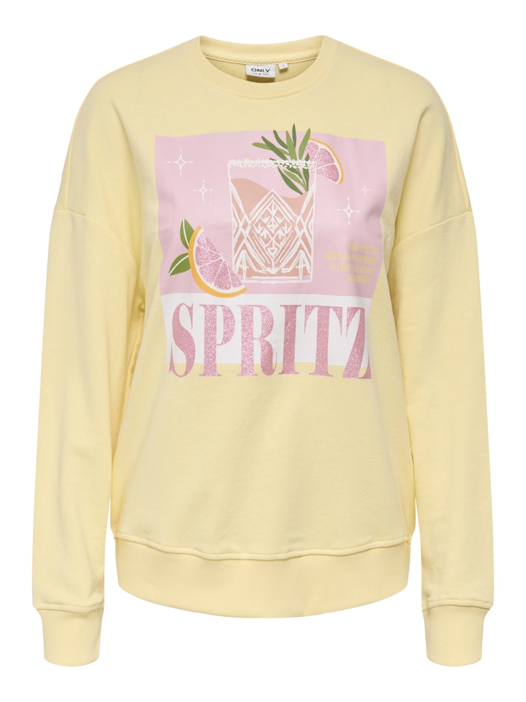 Onlkita L/s Sweat Box Ub Cs Swt - Licht Geel