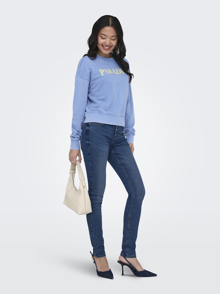 Onltabba L/s Round Neck Ub Swt - Lichtblauw