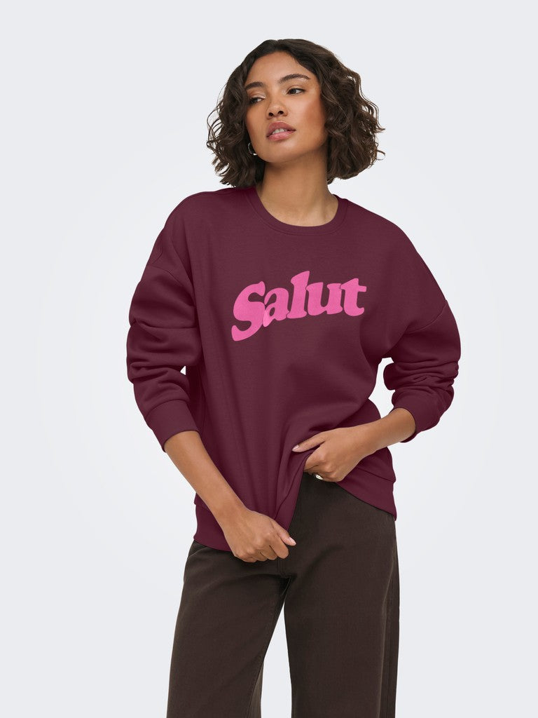 Onlzalenta Boxy L/s Box Cs Swt - Lichtblauw
