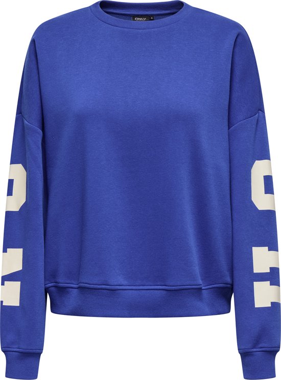 Onlsweat Ls Back/sleeve Print - Kobalt