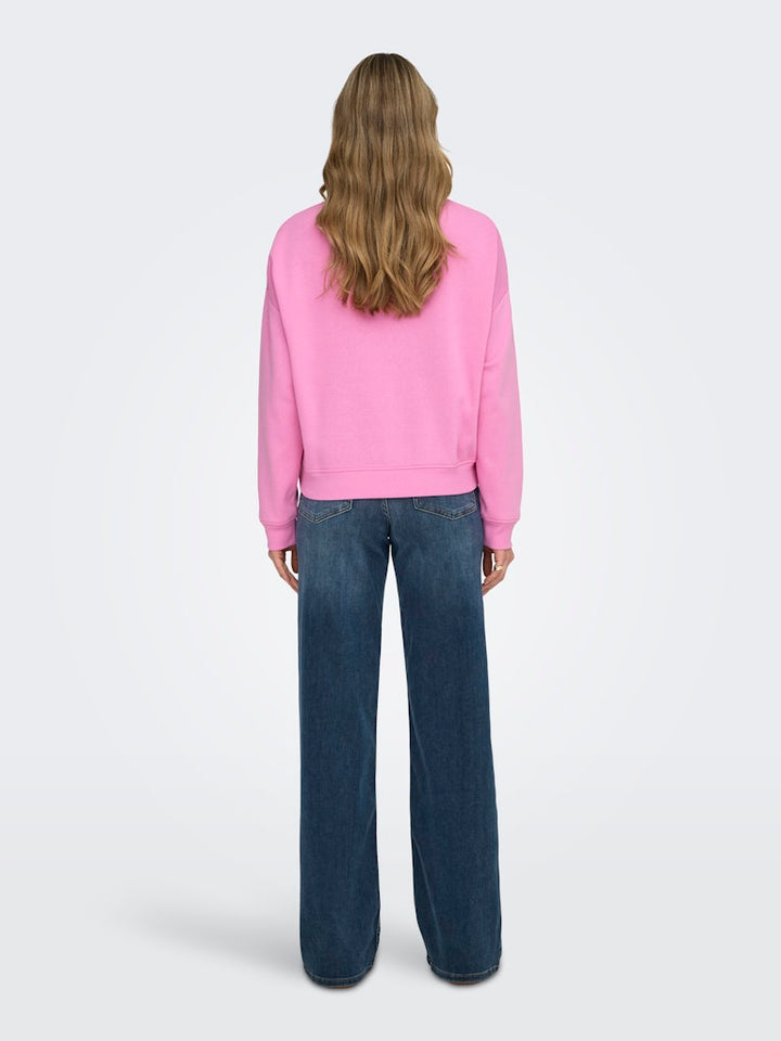 Onlsweat Life L/s Crew O.size State Noos - Roze