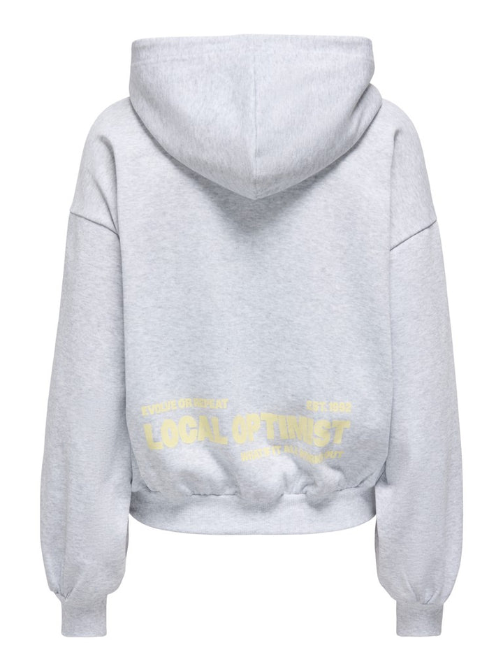 Onlofelia L/s Hood Ub Swt - Grijs