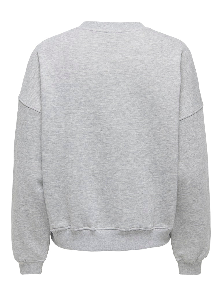 Jdymesa Life L/s O-nk Emb Sweat Jrs Noos - Grijs Melee