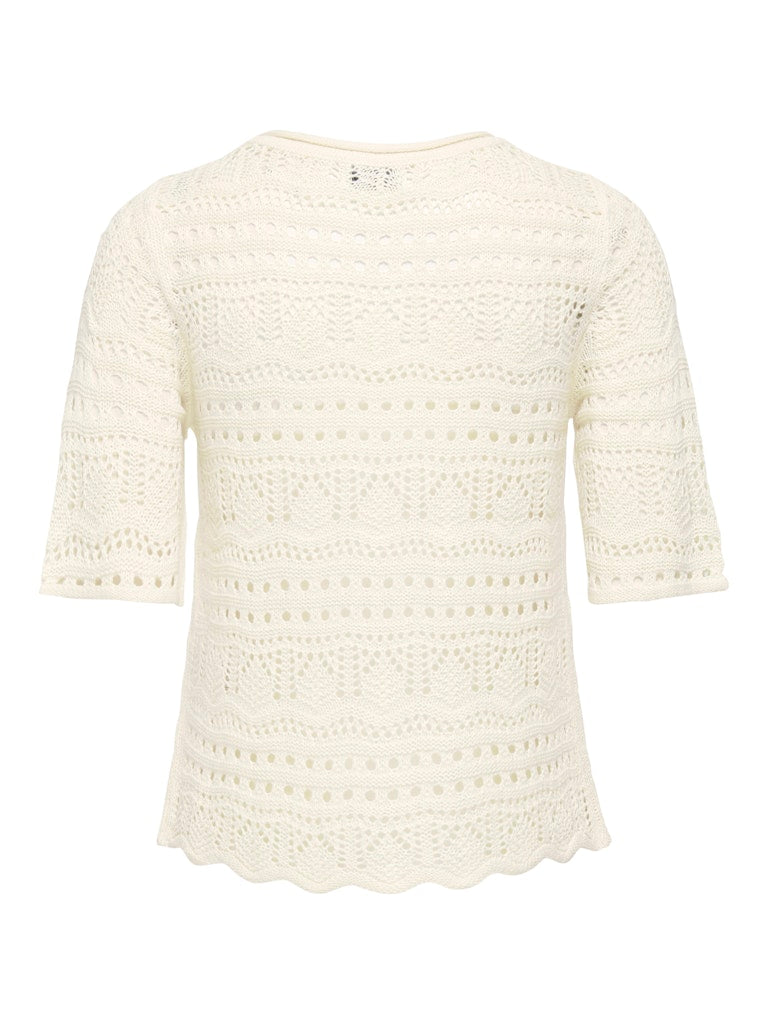 Jdysun Lay 2/4 Pullover Knt Noos - Ecru