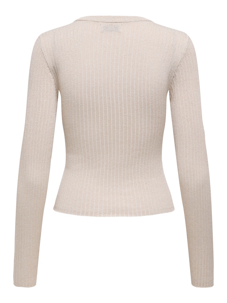 Jdyplum Lurex L/s O-neck Pullover Knt - Beige