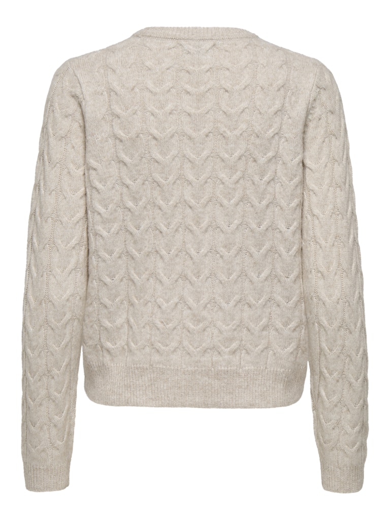 Jdycarmen L/s O-neck Pearl Pullover Knt - Beige